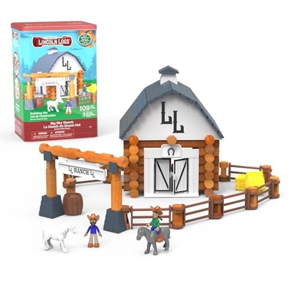 Lincoln Logs Big Sky Ranch Building Set 100+ Pieces NWT - Picture 2 of 6